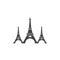Eiffel la tour icône vecteur illustration