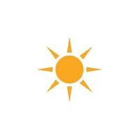 icône de vecteur de logo d'illustration de soleil