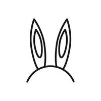 modifiable icône de lapin ou lapin, vecteur illustration isolé sur blanc Contexte. en utilisant pour présentation, site Internet ou mobile app