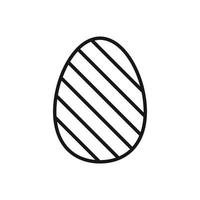 modifiable icône de Pâques œuf, vecteur illustration isolé sur blanc Contexte. en utilisant pour présentation, site Internet ou mobile app