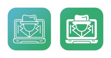 icône de vecteur de logiciel espion