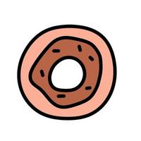 Donut nourriture icône vecteur