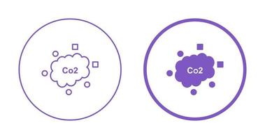 icône de vecteur de dioxyde de carbone