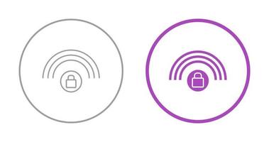 icône de vecteur wifi protégé