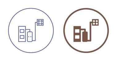 icône de vecteur de chaudière à combustible solide
