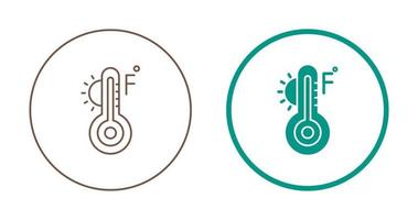 icône de vecteur fahrenheit