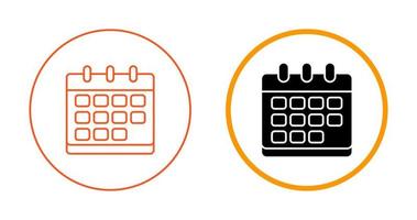 icône de vecteur de calendrier