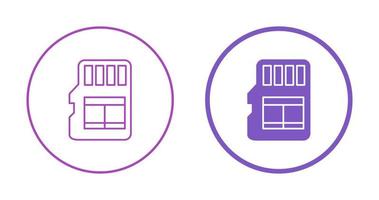 icône de vecteur de carte mémoire