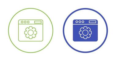 icône de vecteur de paramètres web