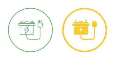 icône de vecteur de chargeur de batterie