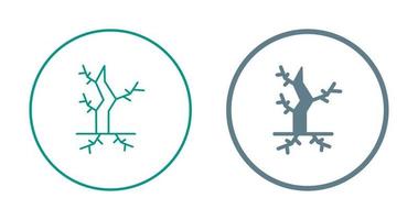 icône de vecteur d'arbre mort