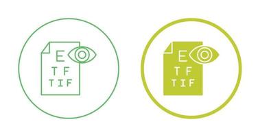 icône de vecteur de test oculaire