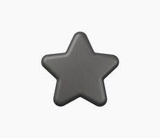 3d réaliste étoile icône vecteur illustration