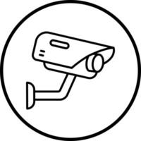 vidéosurveillance caméra vecteur icône style