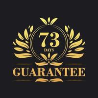 73 journées garantie logo vecteur, 73 journées garantie signe symbole vecteur