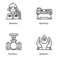 icônes d & # 39; avatars professionnels et d & # 39; emplois vecteur