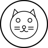chat vecteur icône style