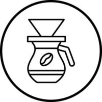 café filtre vecteur icône style