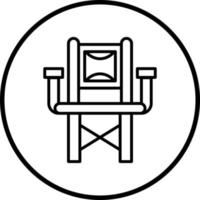 réalisateur chaise vecteur icône style