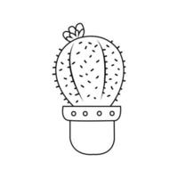 icône de vecteur de cactus. signe d'illustration de cactus. symbole ou logo du désert.