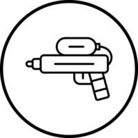 vecteur conception l'eau pistolet vecteur icône style