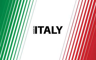 fond de vecteur moderne. rayures diagonales à l'aspect du drapeau italien. fabriqué en Italie