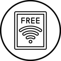 gratuit Wifi vecteur icône style