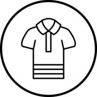 vecteur conception polo chemise vecteur icône style