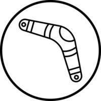 vecteur conception boomerang vecteur icône style