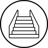 vecteur conception escaliers vecteur icône style