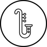 saxophone vecteur icône style