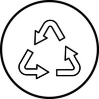 recyclage vecteur icône style