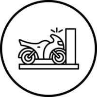 bicyclette blessure vecteur icône style
