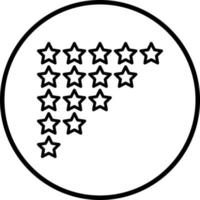 étoile évaluation vecteur icône style