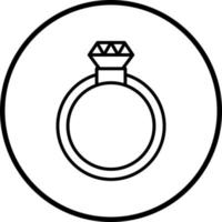 anneaux vecteur icône style