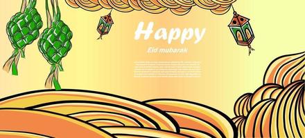 content eid mubarak de Ramadan gratuit vecteur