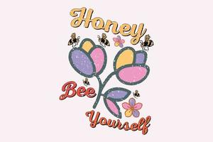 abeille citations illustration. de motivation inspirant citations conception, carte conception ou T-shirt, textile impression vecteur