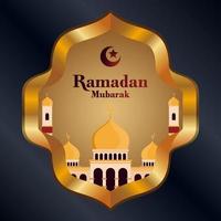 Ramadan mubarak Contexte modèle vecteur