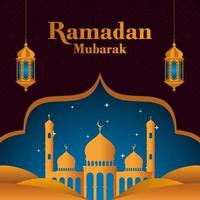 Ramadan mubarak Contexte modèle vecteur