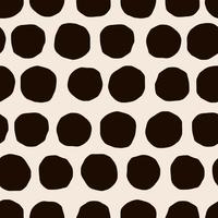 vecteur sans couture modèle avec coupé cercles. main tiré polka point texture. à pois Contexte dans rétro style.