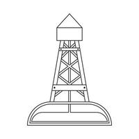 pétrole plates-formes, pétrole industrie production équipement logo vecteur