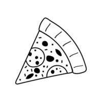 Pizza icône vecteur. pizzeria illustration signe. vite nourriture symbole. nourriture logo. vecteur