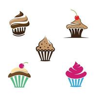 illustration des images du logo cupcake vecteur