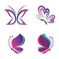 images de logo papillon beauté vecteur