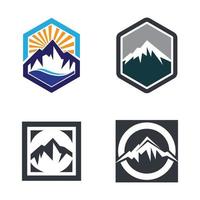 images de logo de montagne vecteur