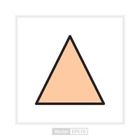 Triangle forme illustration vecteur graphique