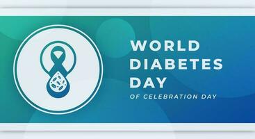 monde Diabète journée fête vecteur conception illustration pour arrière-plan, affiche, bannière, publicité, salutation carte