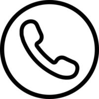 appel icône symbole pour la toile des sites et app . téléphone icône . contact icône dans cercle vecteur