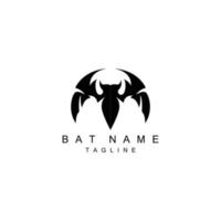 nuit animal halloween chauve-souris logo vecteur symbole