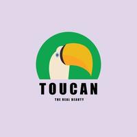 toucan oiseau logo modèle vecteur